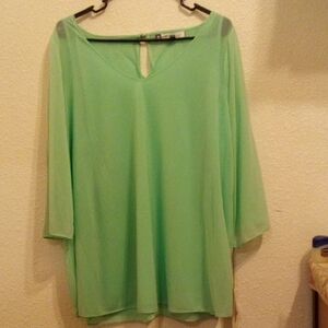 Jennifer Lopez Mint Green Women's Blouse
